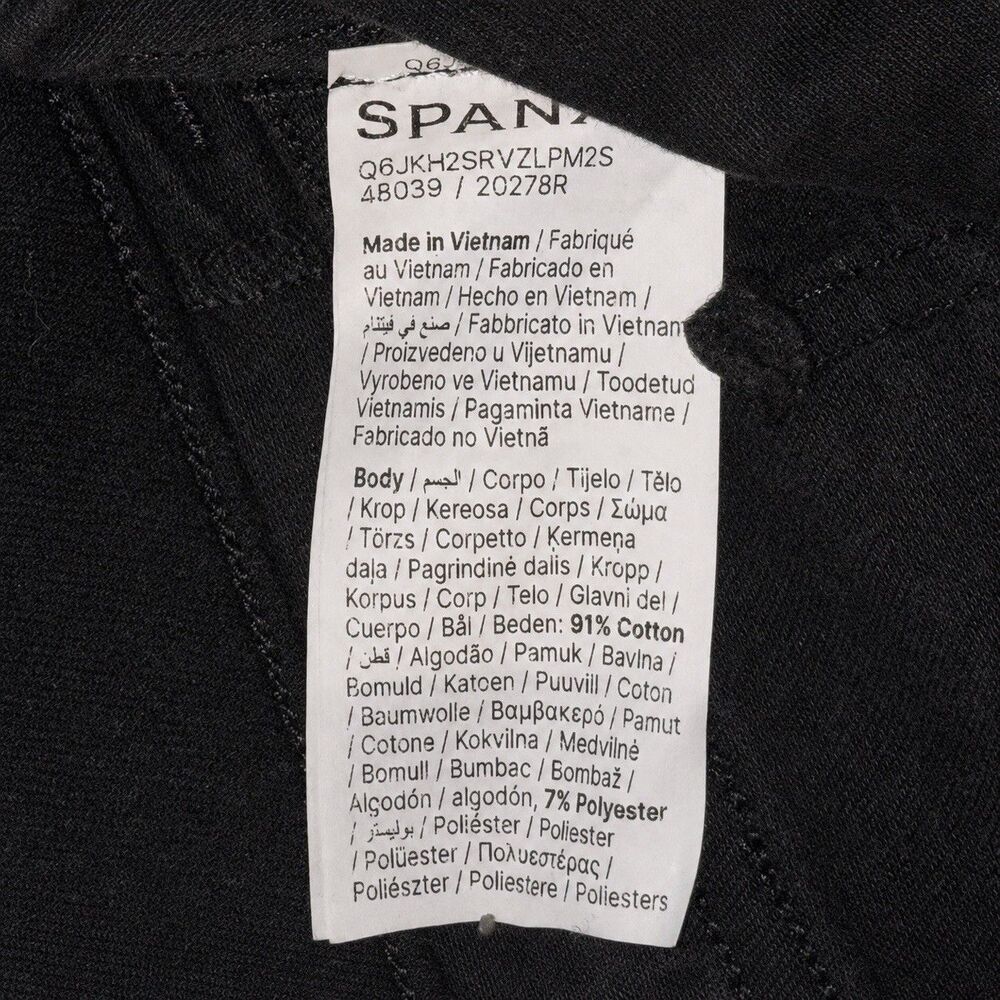 SPANX Ankle Skinny Jeans Womens XL Black Pull On High Rise Stretch Denim NWT - Picture 7 of 9
